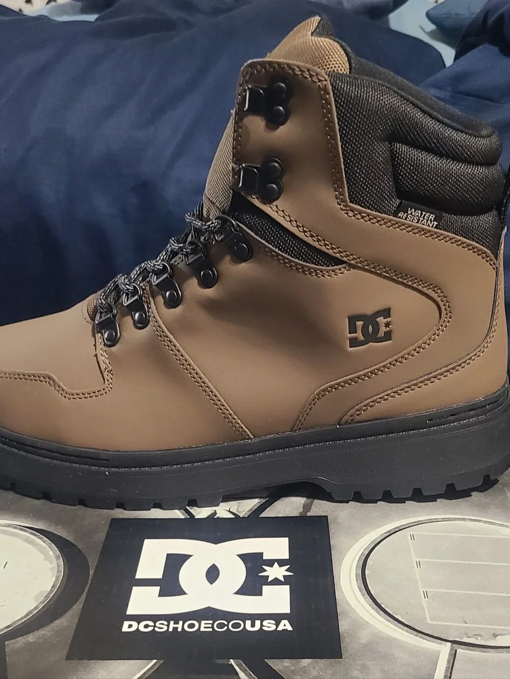 DC Peary TR Leather Boots, New In Original Box! Mens 10.5/Womens 12